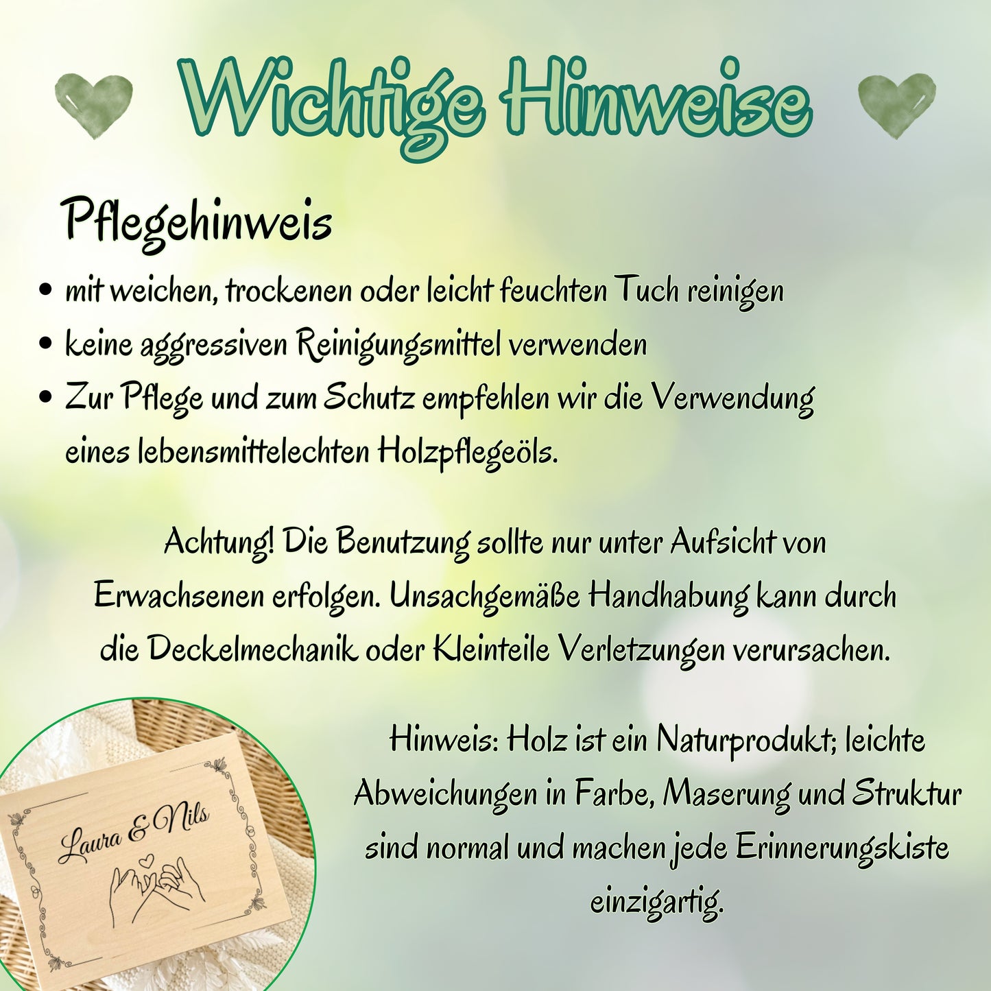 Erinnerungskiste für Paare personalisiert | Geschenk für Freundin & Partner | Holzkiste Paar Geschenk