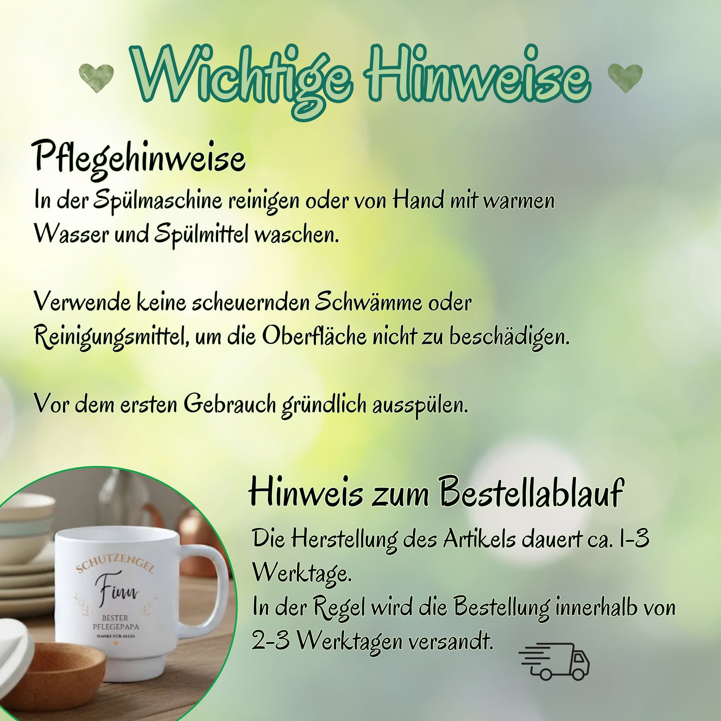 Pflegepapa Tasse personalisiert mit Namen | Korktasse Pflegevater Geschenk Geburtstag