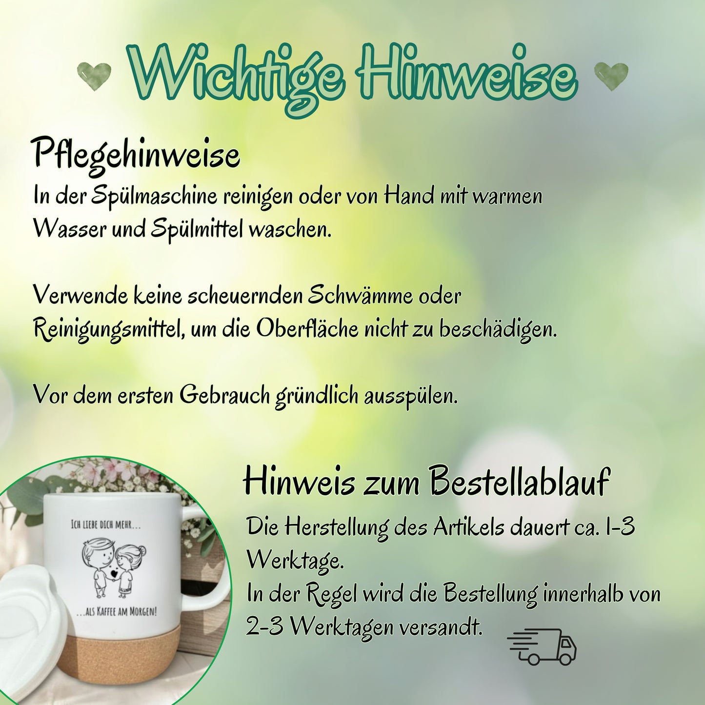 Paar Tasse Valentinstag & Jahrestag – Korktasse für Paare