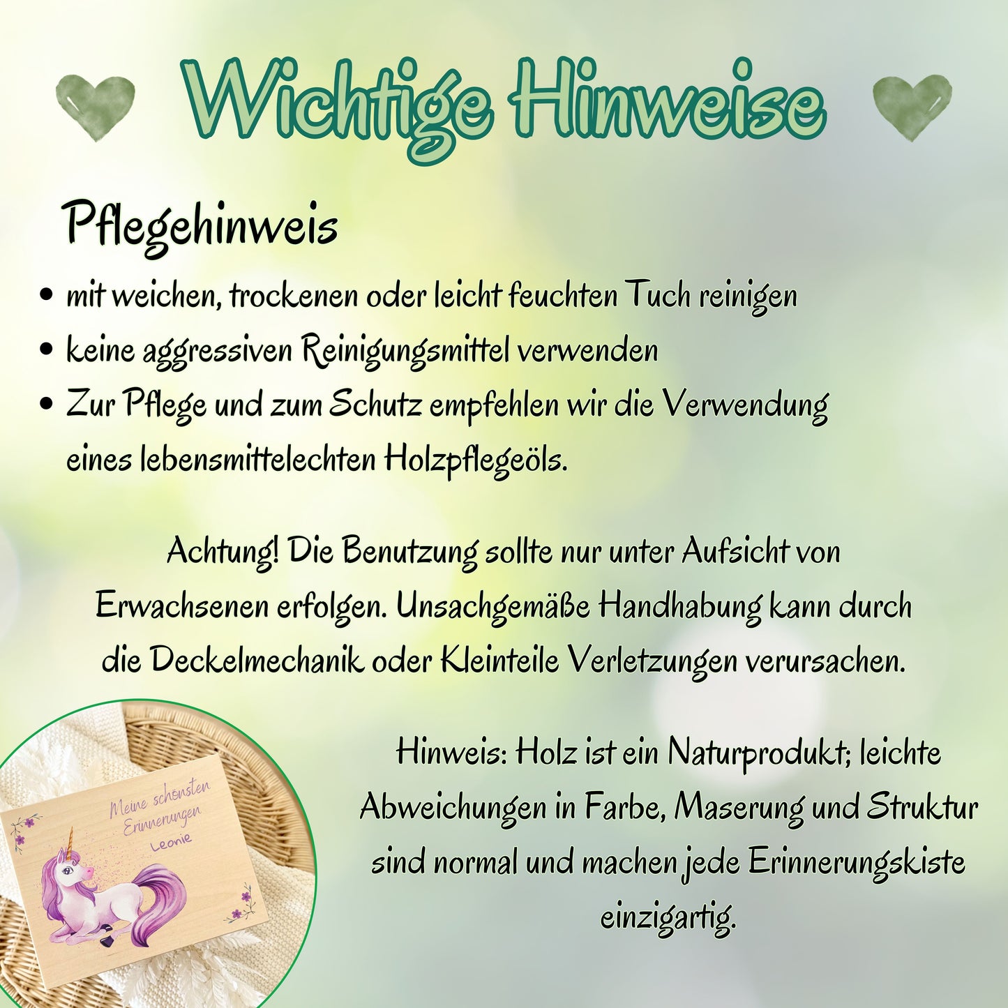 Holzkiste Mädchen personalisiert mit Namen | Märchenmotive Erinnerungskiste Geburt & Taufe