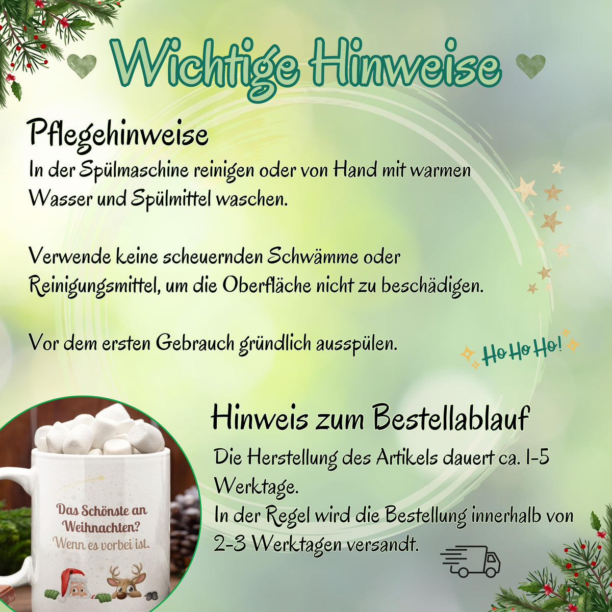 Anti-Weihnachtstasse mit Spruch | Lustige Tasse Weihnachten Geschenk Freund Kollegin Familie | Weihnachtsbecher Rentier | Wichtelgeschenk