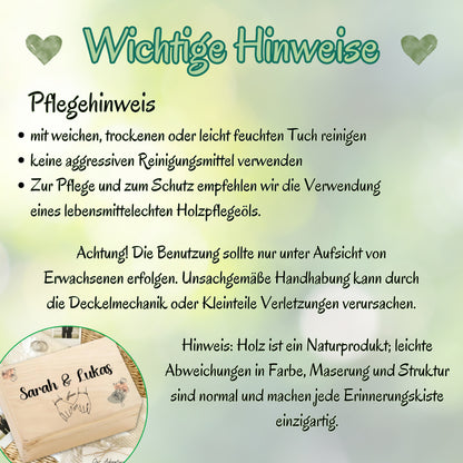 Erinnerungskiste für Paare personalisiert | Geschenk für Freundin & Partner