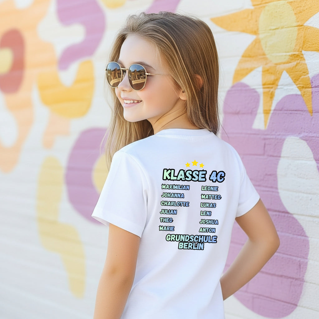 Abschiedsgeschenk 4. Klasse T-Shirt 2026 personalisiert mit Name, Grundschule Abschied Shirt, Schulabschluss Kind Geschenk Wechsel 5. Klasse