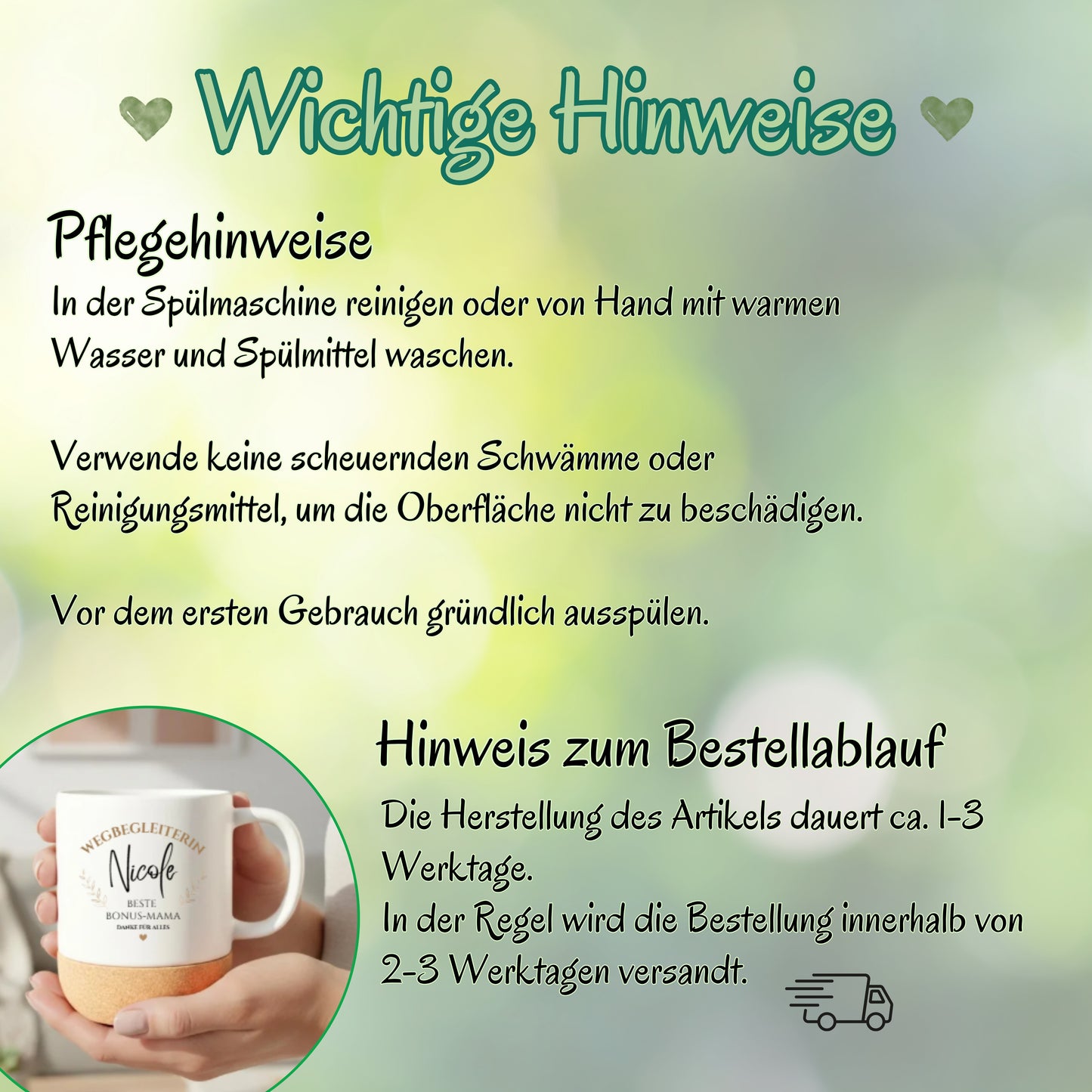 Tasse Bonus-Mama personalisiert mit Namen | Geschenk für Stiefmutter oder Wahlmama zu Weihnachten & Geburtstag