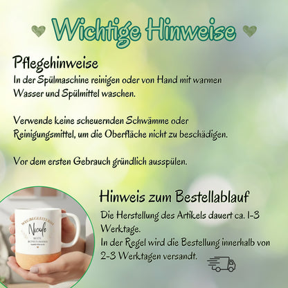 Tasse Bonus-Mama personalisiert mit Namen | Geschenk für Stiefmutter oder Wahlmama zu Weihnachten & Geburtstag
