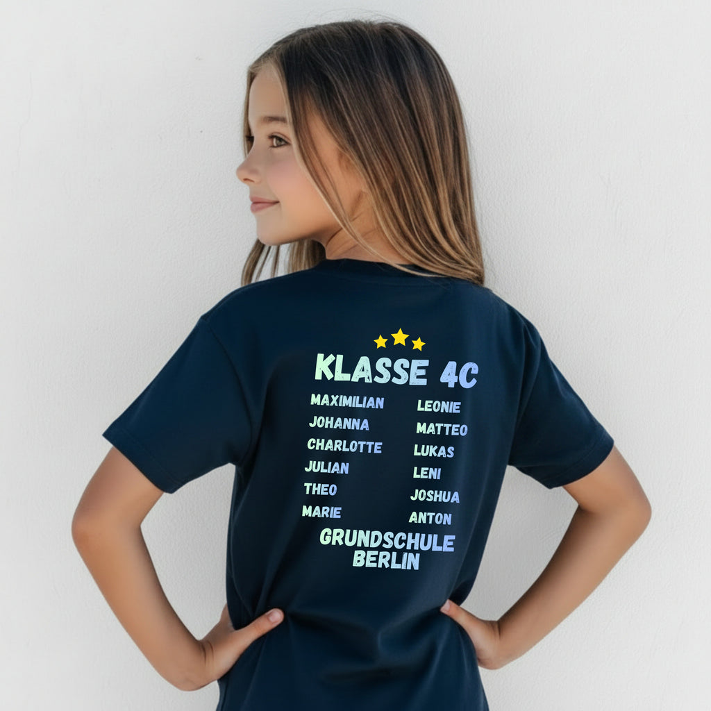 Abschiedsgeschenk 4. Klasse T-Shirt 2026 personalisiert mit Name, Grundschule Abschied Shirt, Schulabschluss Kind Geschenk Wechsel 5. Klasse