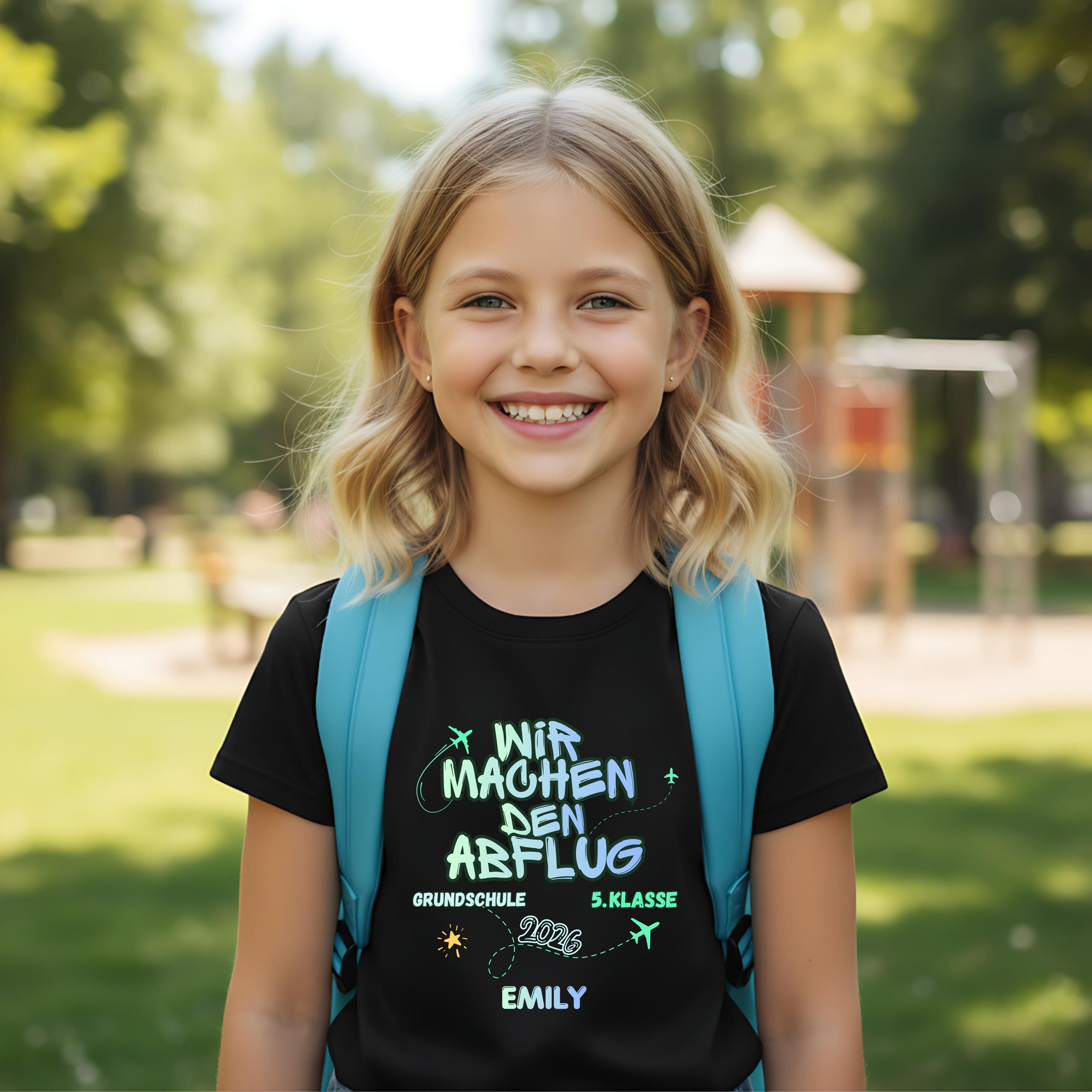 Abschiedsgeschenk 4. Klasse T-Shirt 2026 personalisiert mit Name, Grundschule Abschied Shirt, Schulabschluss Kind Geschenk Wechsel 5. Klasse