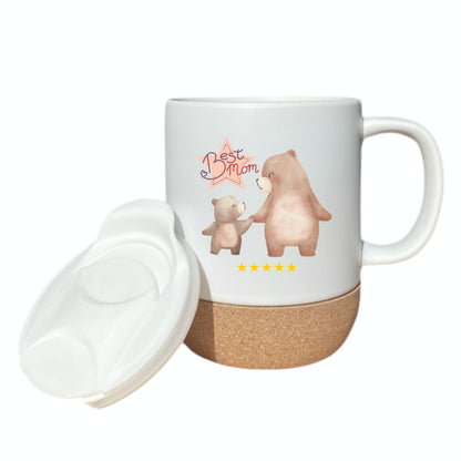 Korktasse Best Mom | Beste Mama Tasse | Muttertagsgeschenk Mama | Geschenkidee Mama Geburtstag