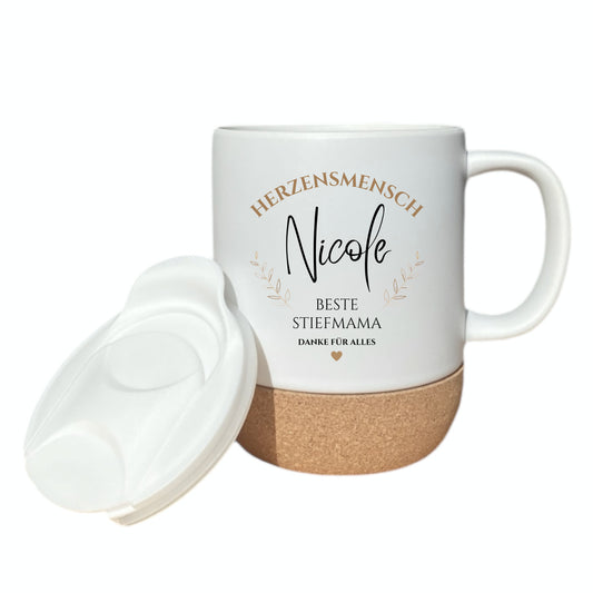 Tasse Beste Stiefmama personalisiert mit Name | Geburtstag Geschenk für Bonusmama