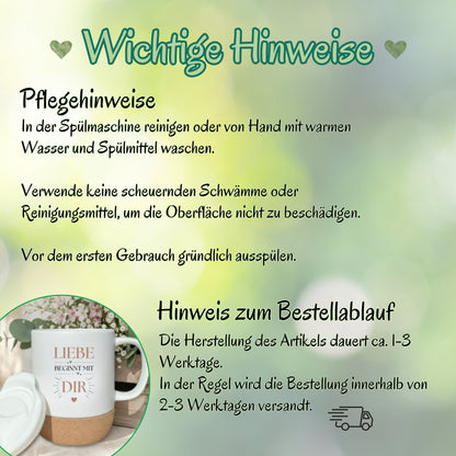 Tasse für Paare – Geschenk für Partner zum Jahrestag oder Valentinstag