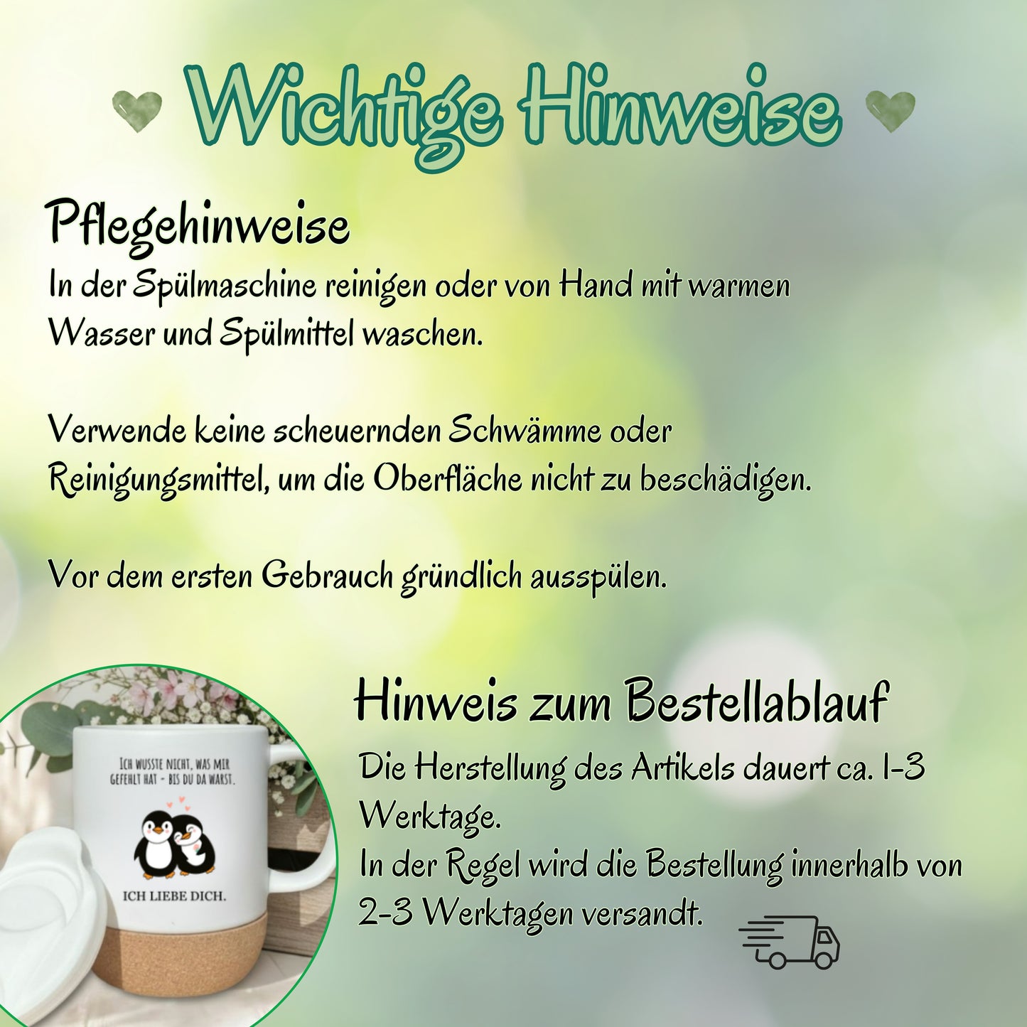 Paar Tasse Valentinstag & Jahrestag – Korktasse für Paare