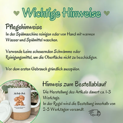 Paar Tasse Valentinstag & Jahrestag – Korktasse Geschenk für Paare
