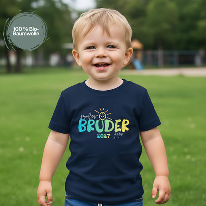 Ich werde großer Bruder T-Shirt Sonne | Babyankündigung Geschwister Outfit