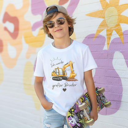 Ich werde großer Bruder T-Shirt Bagger | Babyankündigung Geschwister Outfit