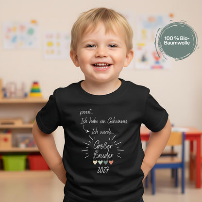 Ich werde großer Bruder Shirt Geheimnis | T-Shirt zur Schwangerschaftsverkündung