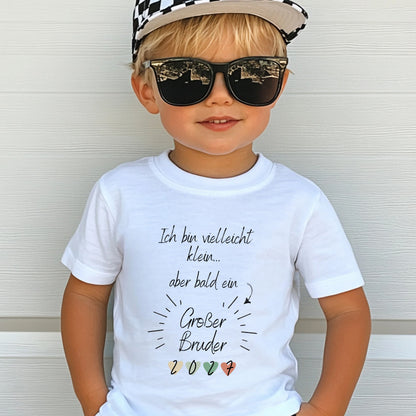 Ich werde großer Bruder Shirt | Geschwister Outfit zur Babyankündigung