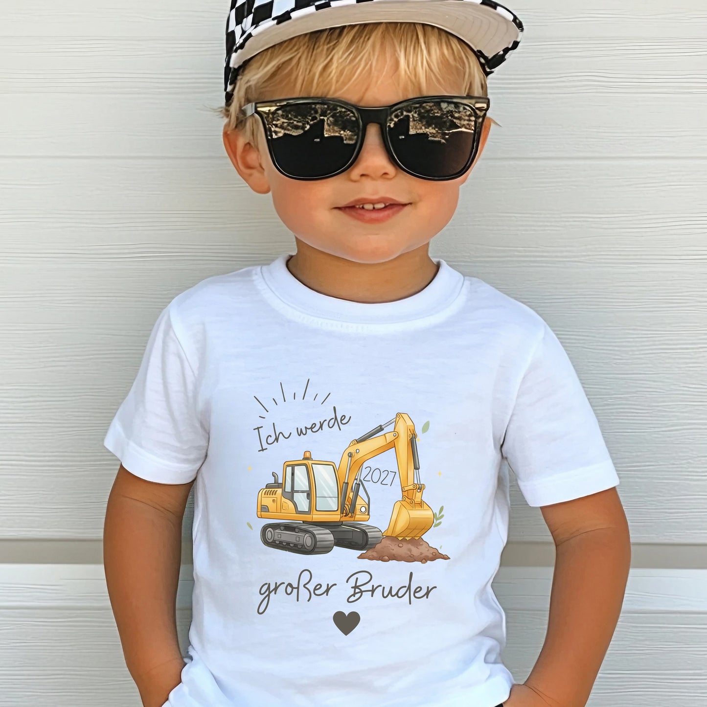 Ich werde großer Bruder T-Shirt Bagger | Babyankündigung Geschwister Outfit