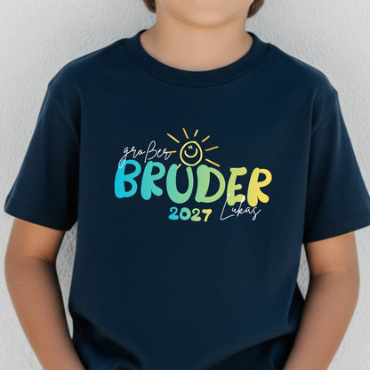 Ich werde großer Bruder T-Shirt Sonne | Babyankündigung Geschwister Outfit