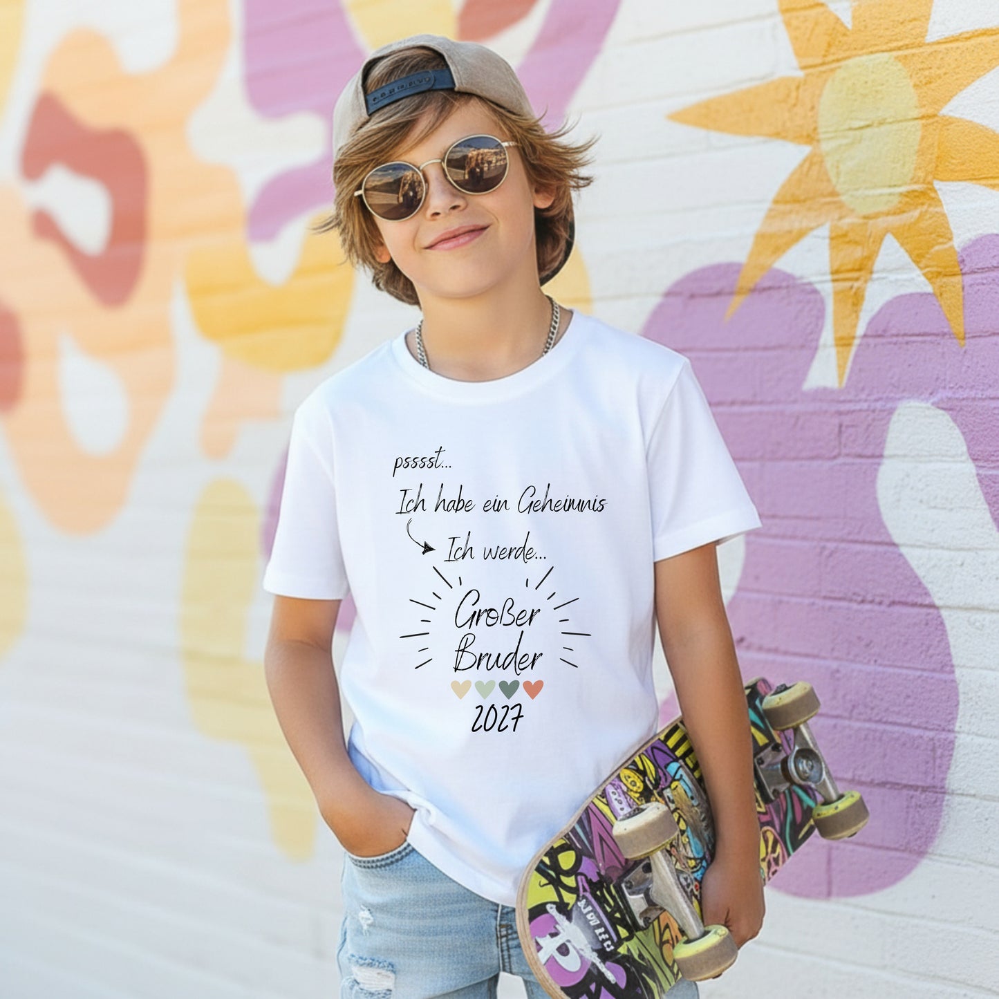 Ich werde großer Bruder Shirt Geheimnis | T-Shirt zur Schwangerschaftsverkündung