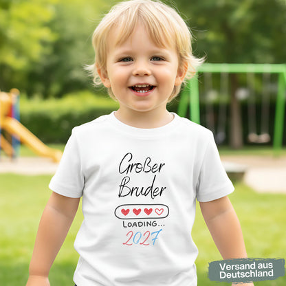 Ich werde großer Bruder Shirt Loading | Geschwister Outfit zur Babyankündigung