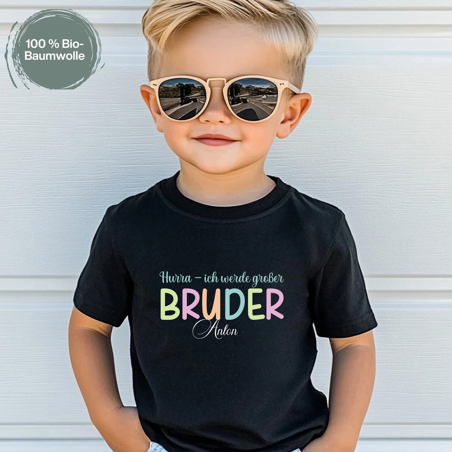 Ich werde großer Bruder T-Shirt | Babyankündigung Geschwister Outfit