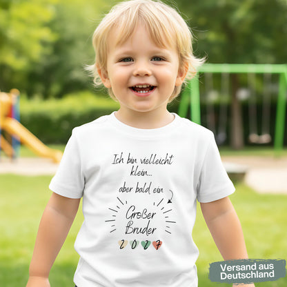 Ich werde großer Bruder Shirt | Geschwister Outfit zur Babyankündigung