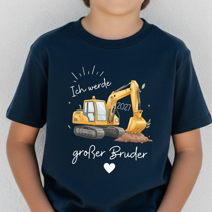 Ich werde großer Bruder T-Shirt Bagger | Babyankündigung Geschwister Outfit