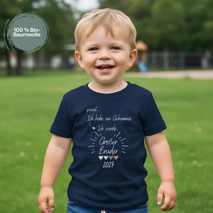 Ich werde großer Bruder Shirt Geheimnis | T-Shirt zur Schwangerschaftsverkündung