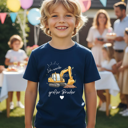 Ich werde großer Bruder T-Shirt Bagger | Babyankündigung Geschwister Outfit