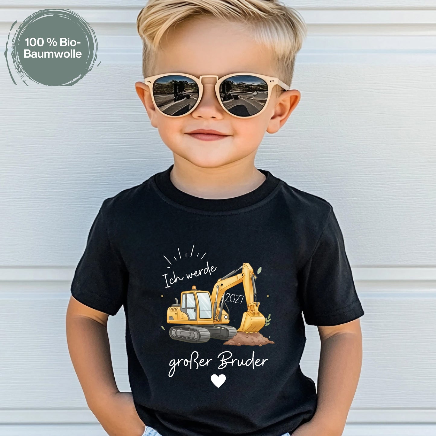 Ich werde großer Bruder T-Shirt Bagger | Babyankündigung Geschwister Outfit