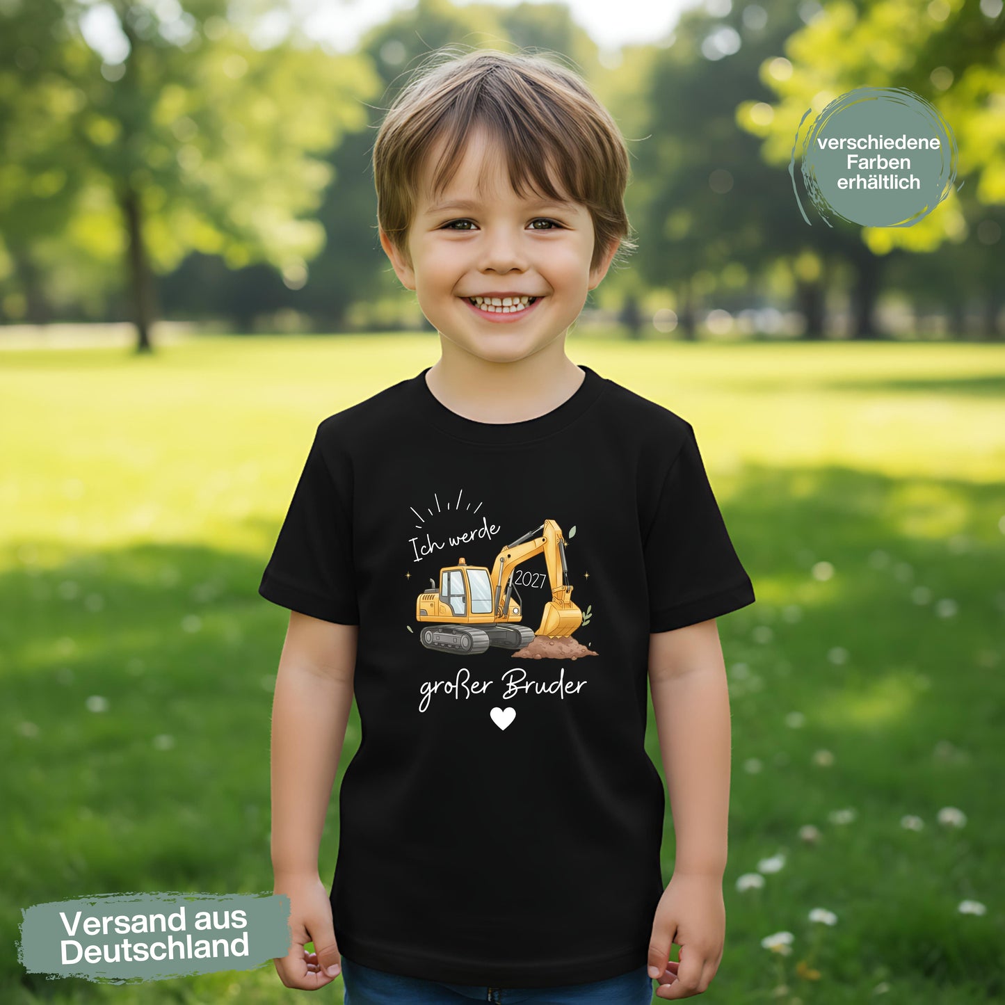 Ich werde großer Bruder T-Shirt Bagger | Babyankündigung Geschwister Outfit