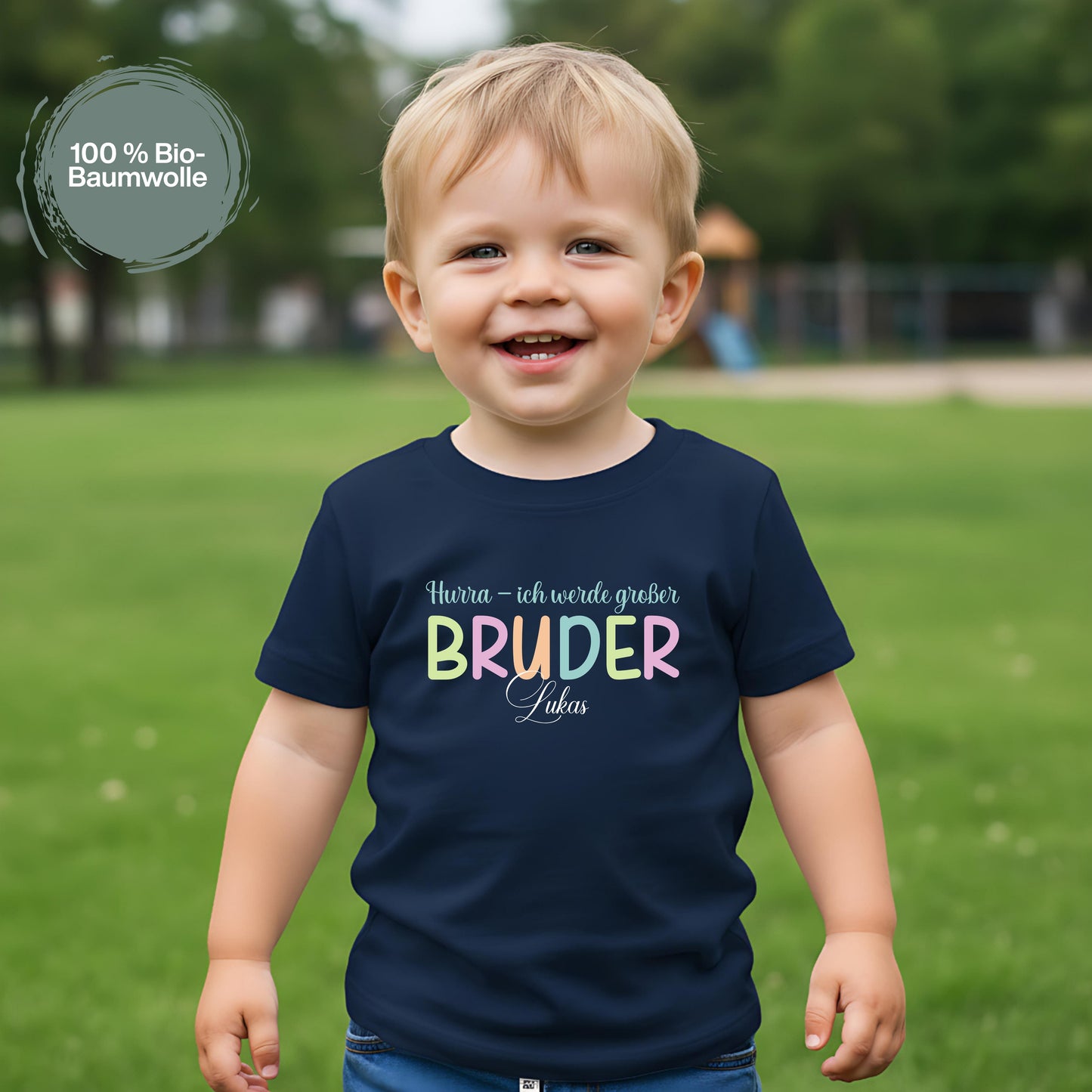 Ich werde großer Bruder T-Shirt | Babyankündigung Geschwister Outfit