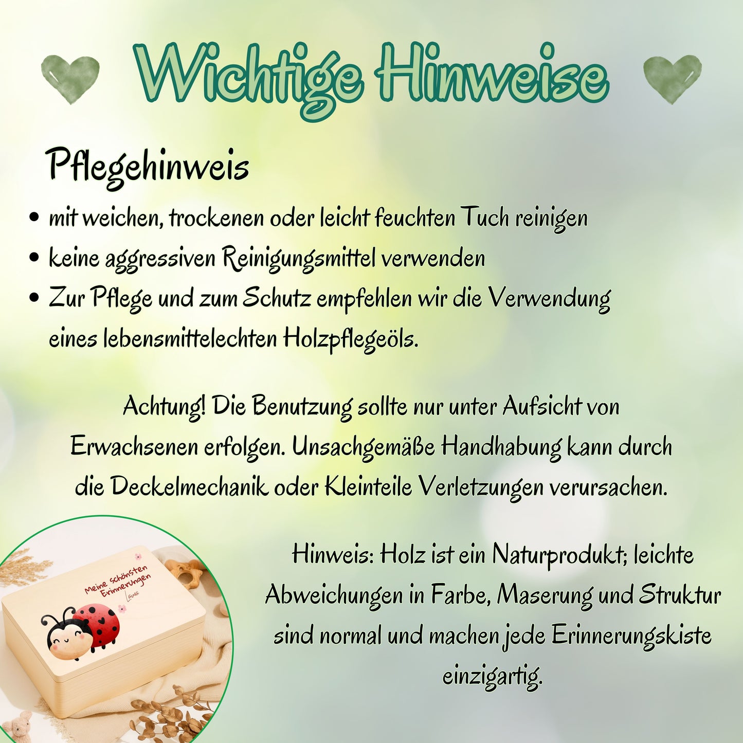 Holzkiste Mädchen personalisiert mit Namen | Erinnerungskiste Geburt & Taufe