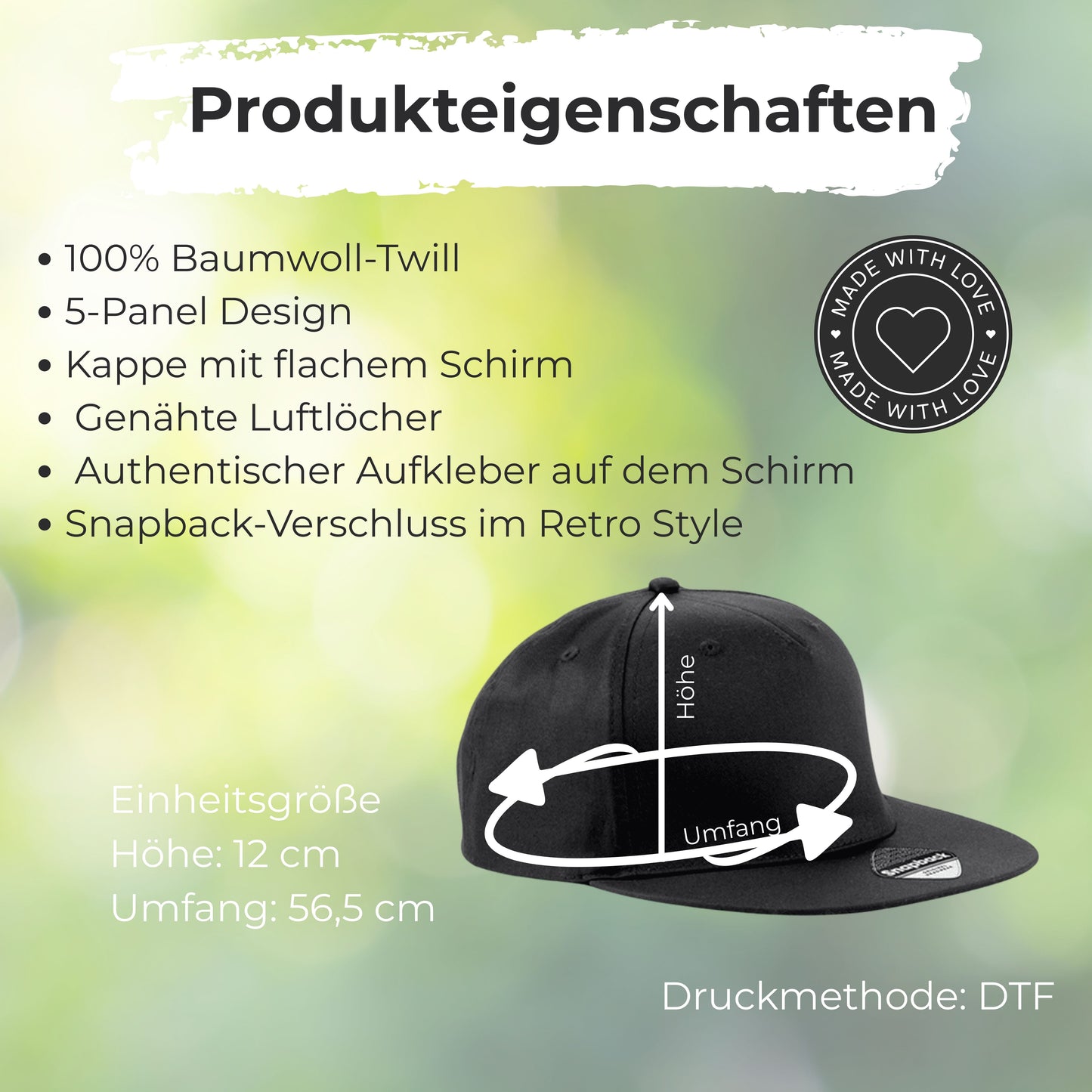 Papa Cap personalisiert PAPA EST | Snapback Cap Papa Geschenk Vatertag Geburtstag Weihnachten