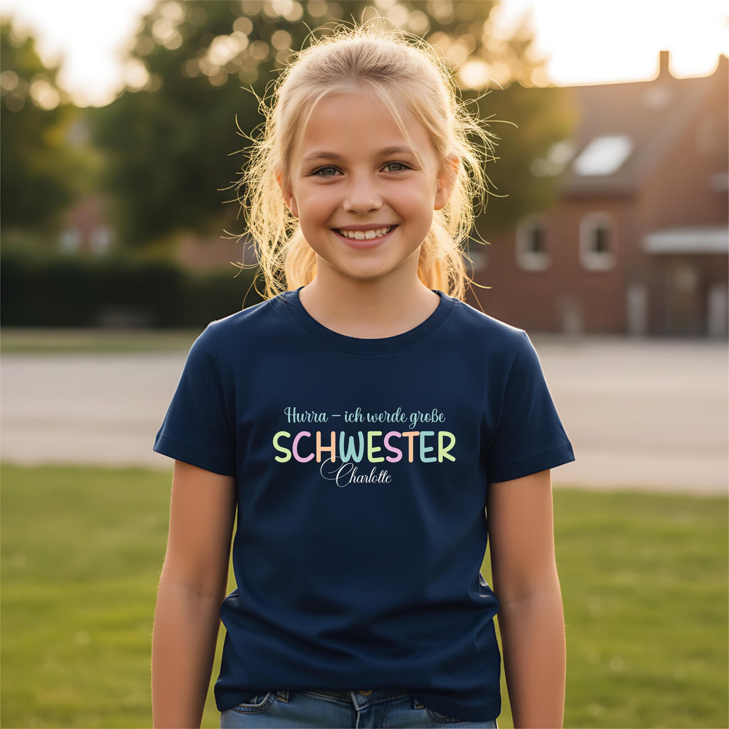 Ich werde große Schwester Shirt | Geschwister Outfit zur Schwangerschaftsverkündung