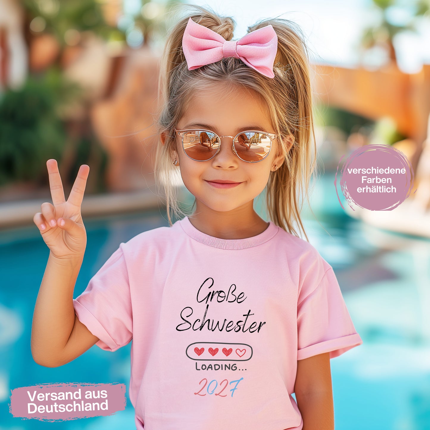 Ich werde große Schwester Shirt Loading | Geschwister Outfit zur Babyankündigung
