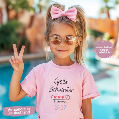Ich werde große Schwester Shirt Loading | Geschwister Outfit zur Babyankündigung
