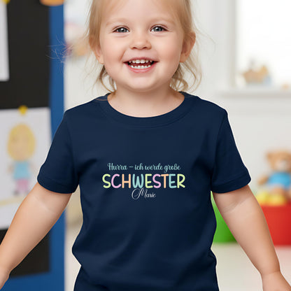 Ich werde große Schwester Shirt | Geschwister Outfit zur Schwangerschaftsverkündung
