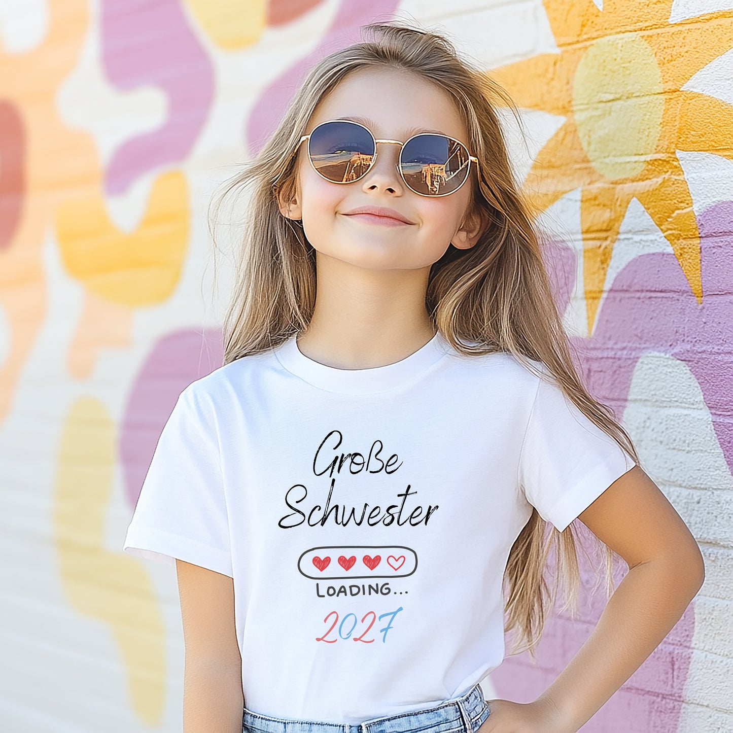 Ich werde große Schwester Shirt Loading | Geschwister Outfit zur Babyankündigung