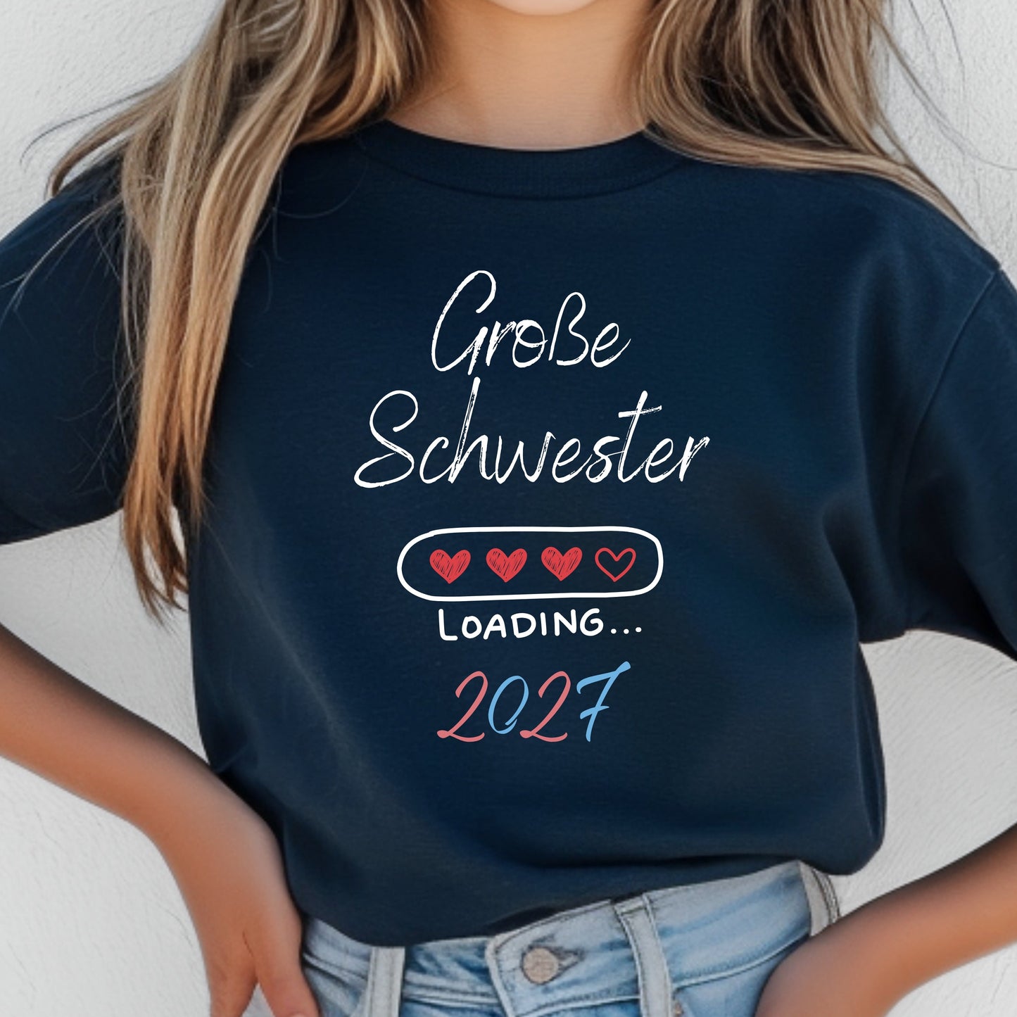 Ich werde große Schwester Shirt Loading | Geschwister Outfit zur Babyankündigung