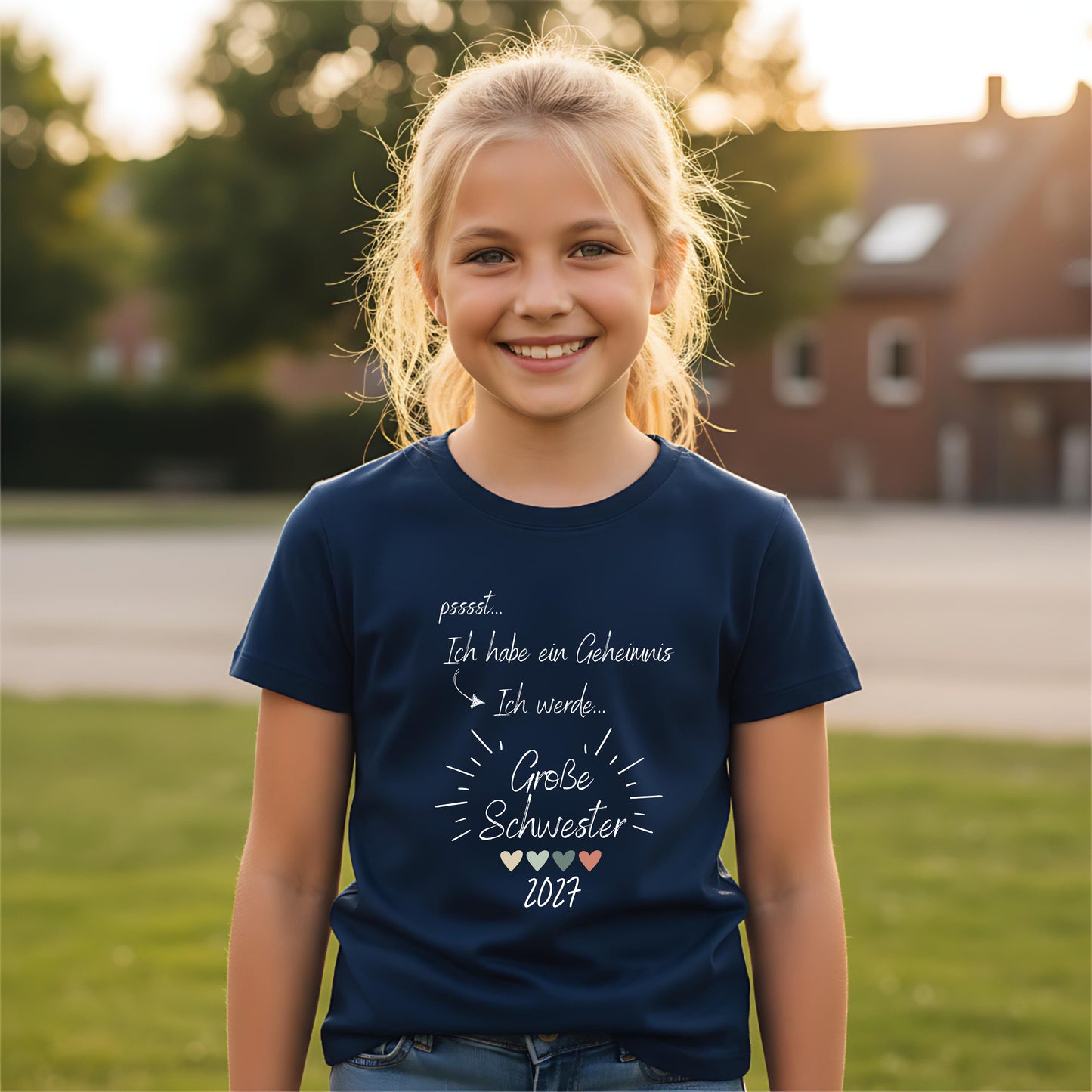 Ich werde große Schwester Shirt Geheimnis | T-Shirt zur Schwangerschaftsverkündung