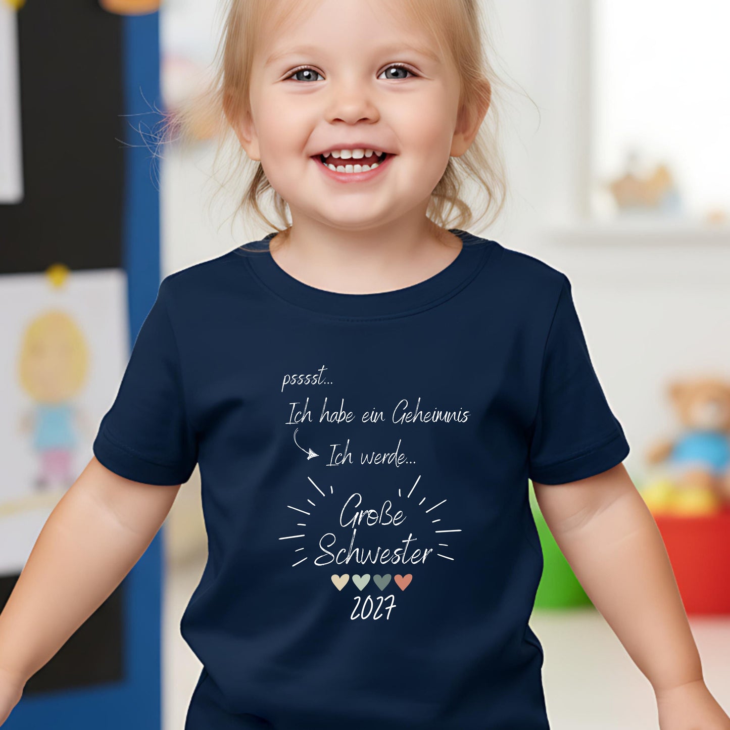 Ich werde große Schwester Shirt Geheimnis | T-Shirt zur Schwangerschaftsverkündung