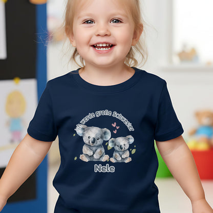 Ich werde große Schwester Shirt Koala | Geschwister Outfit zur Schwangerschaftsverkündung