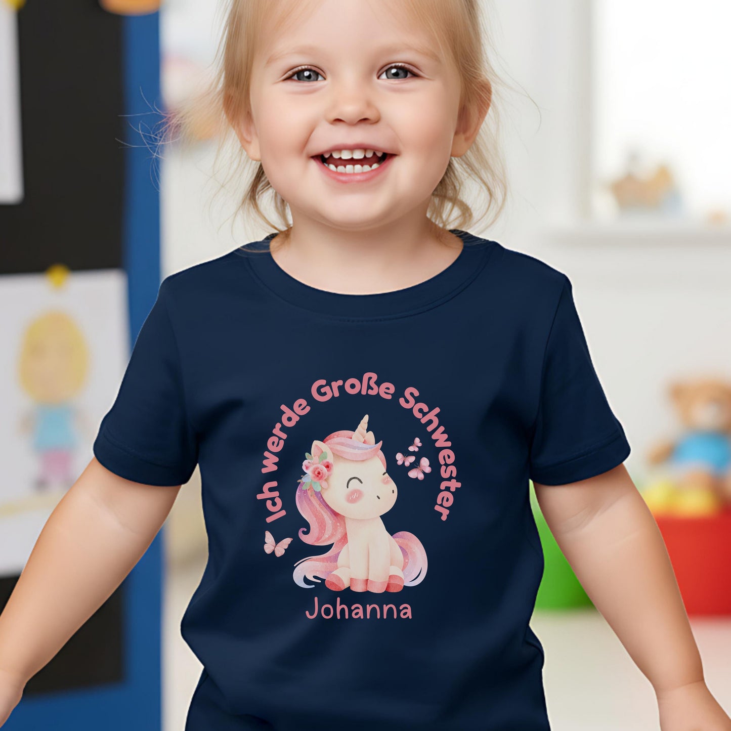 Ich werde große Schwester Shirt Einhorn | Geschwister Outfit zur Schwangerschaftsverkündung