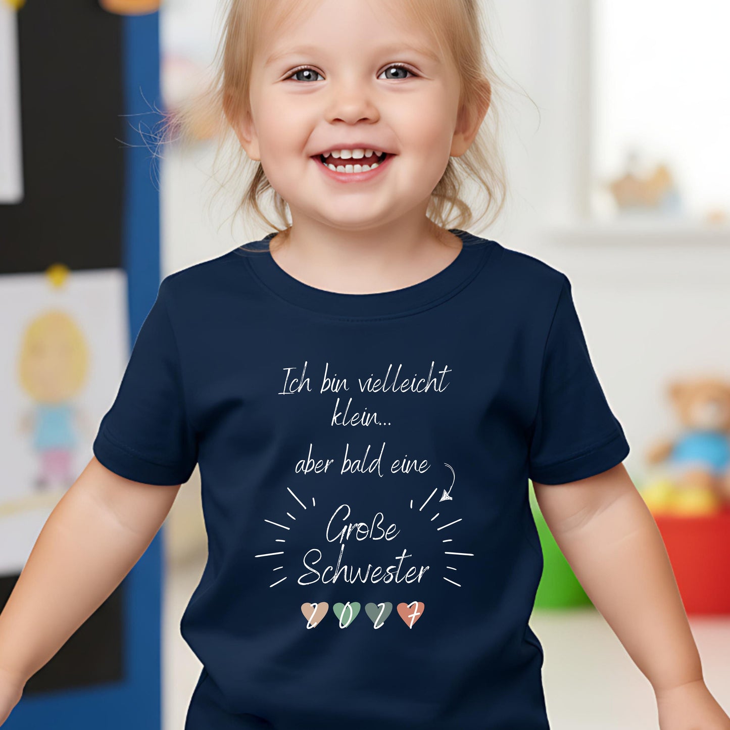 Ich werde große Schwester Shirt | Geschwister Outfit zur Babyankündigung