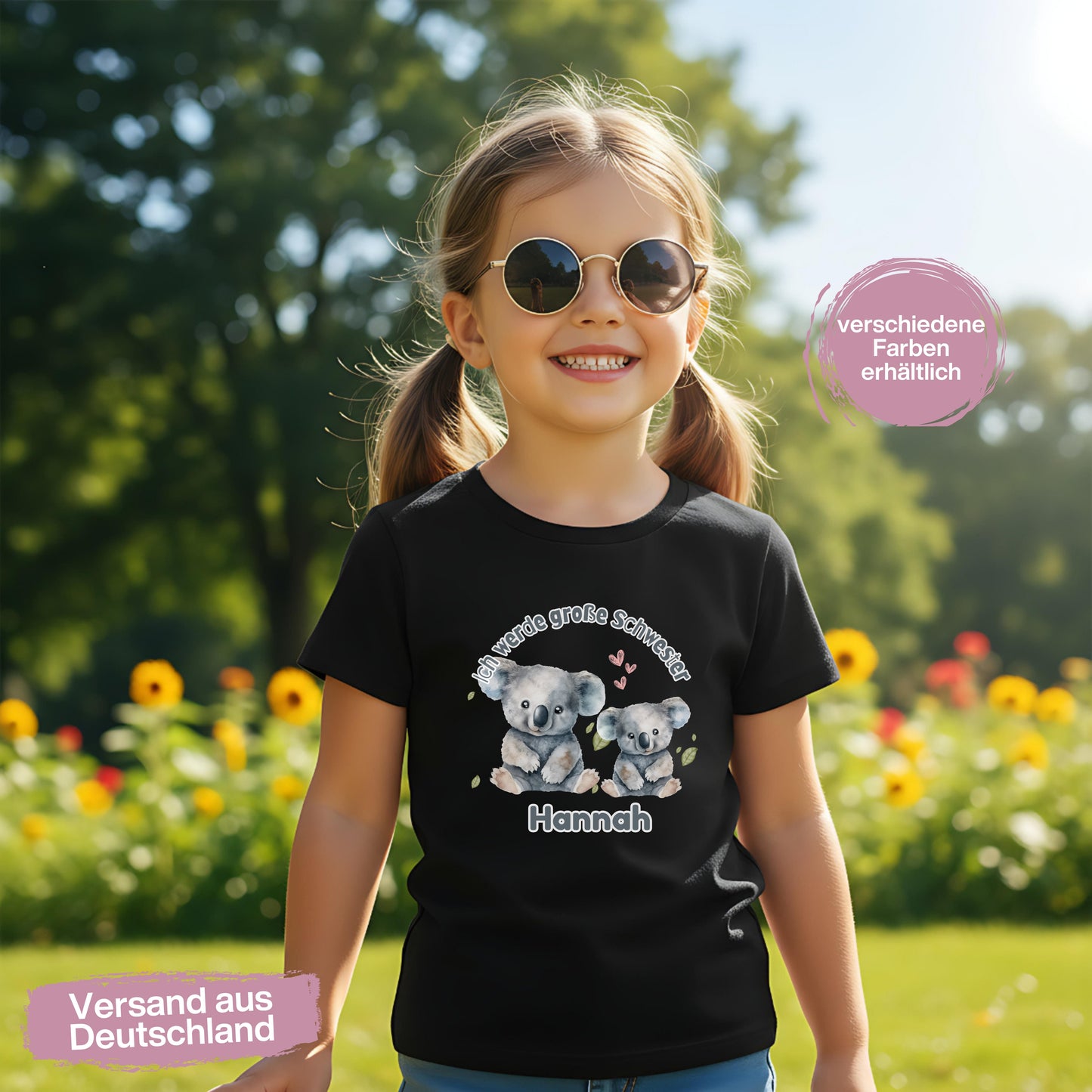 Ich werde große Schwester Shirt Koala | Geschwister Outfit zur Schwangerschaftsverkündung