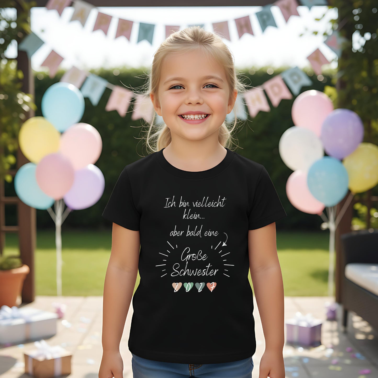 Ich werde große Schwester Shirt | Geschwister Outfit zur Babyankündigung