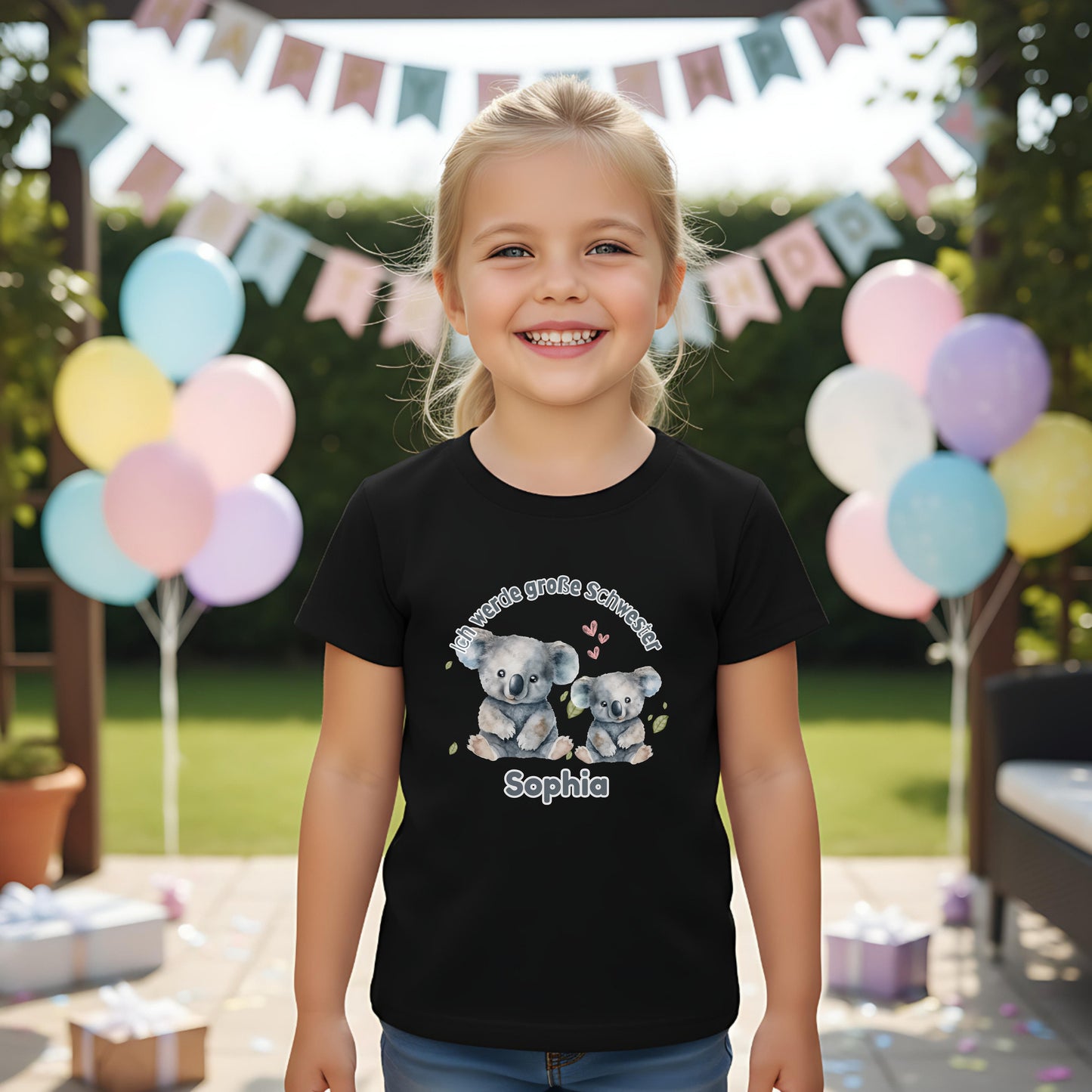 Ich werde große Schwester Shirt Koala | Geschwister Outfit zur Schwangerschaftsverkündung