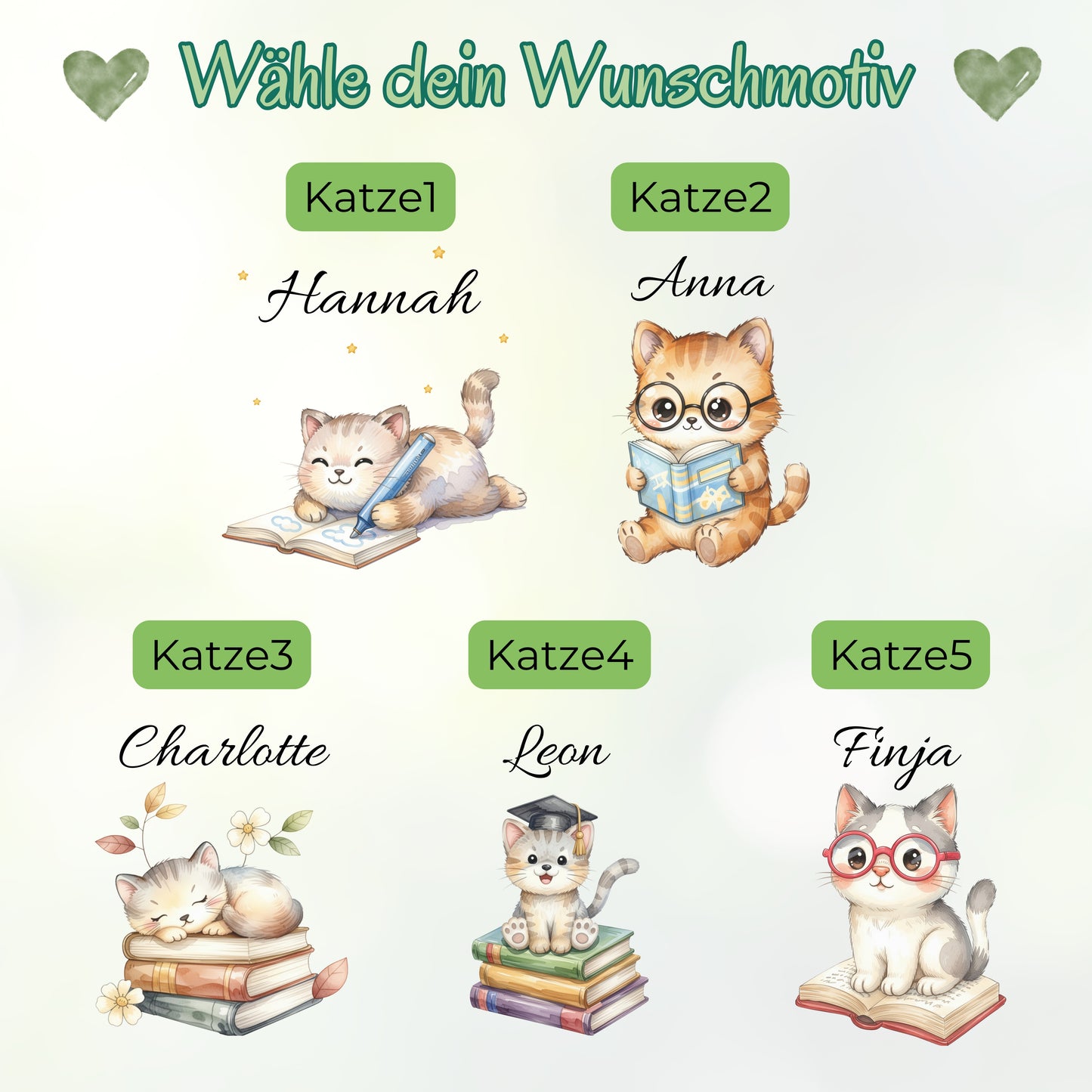 Personalisierte Trinkflasche Kinder mit Namen | Katze Edelstahl Kinder Trinkflasche mit Strohhalm | Kindergarten Schule