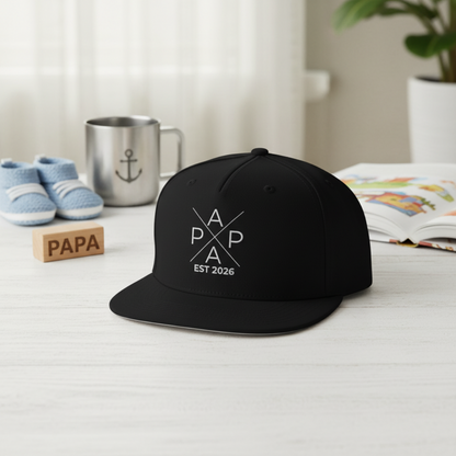 Papa Cap personalisiert PAPA EST | Snapback Cap Papa Geschenk Vatertag Geburtstag Weihnachten